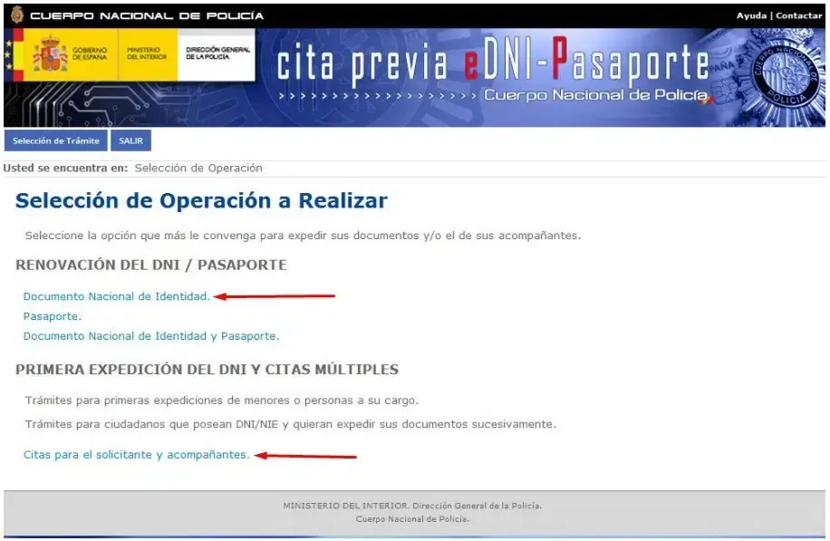 Cita DNI Operacion expedicion o renovacion Cita DNI Operacion expedicion o renovacion